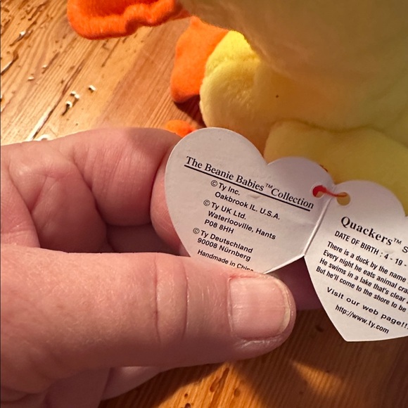 Ty Yellow and Orange Stuffed Duck - Picture 4 of 7